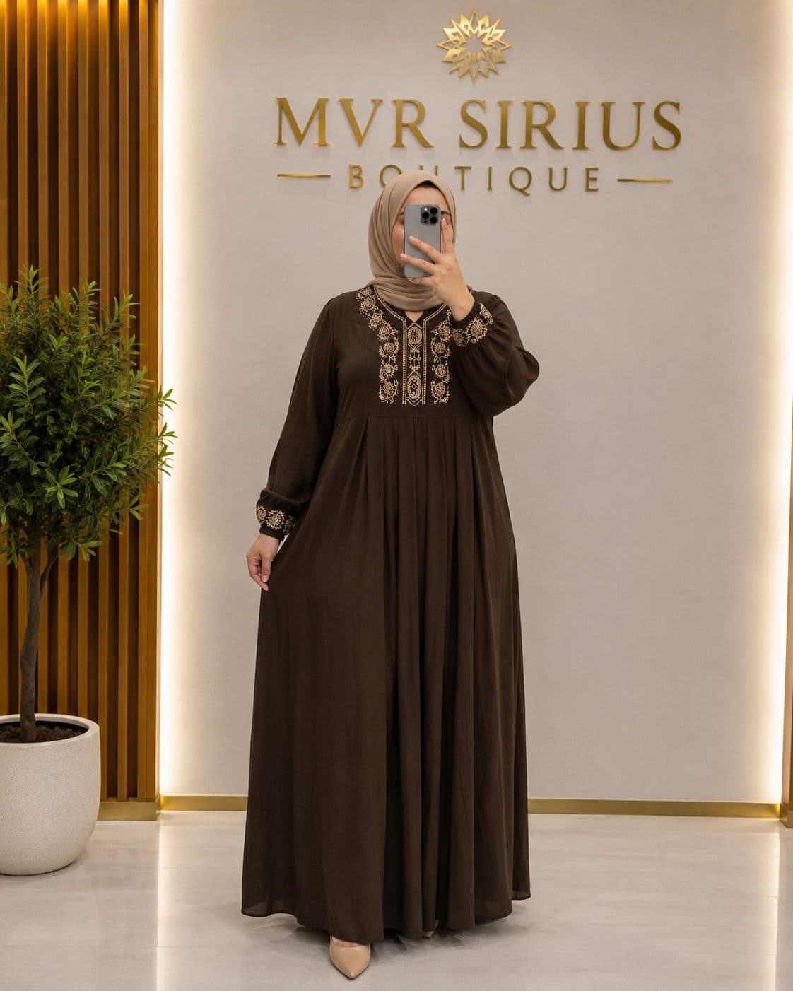 Sultan Elbise Kahverengi